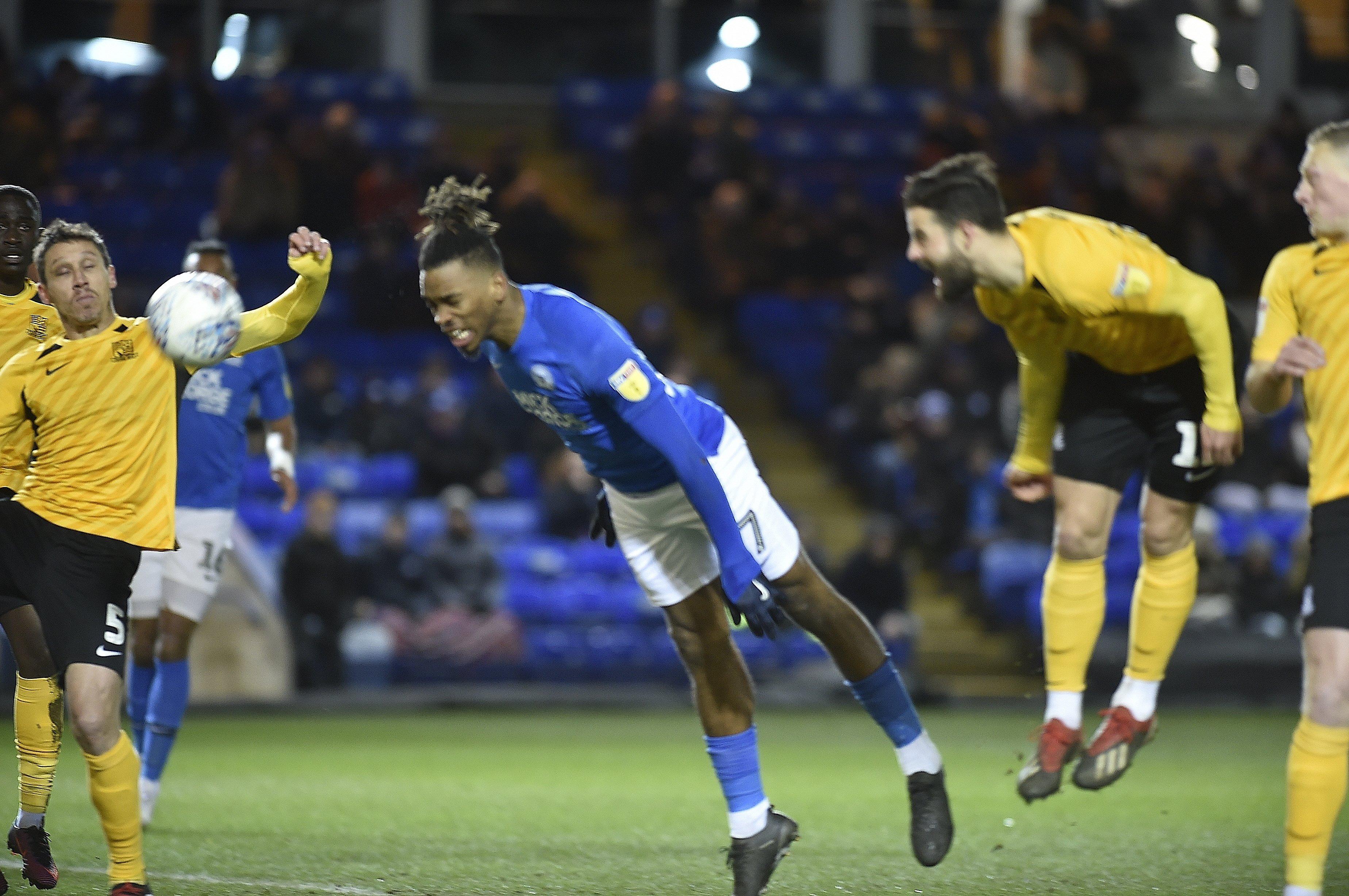 Ivan Toney in action for Posh.