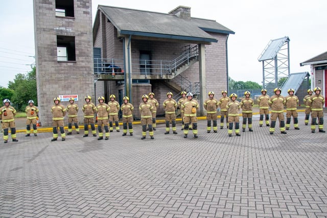 The rigorous schedule required trainees to learn and pass a series of firefighter skills, ranging from working with breathing apparatus, to the use of ladders and working safely at height.