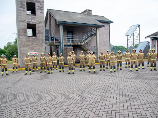 The rigorous schedule required trainees to learn and pass a series of firefighter skills, ranging from working with breathing apparatus, to the use of ladders and working safely at height.