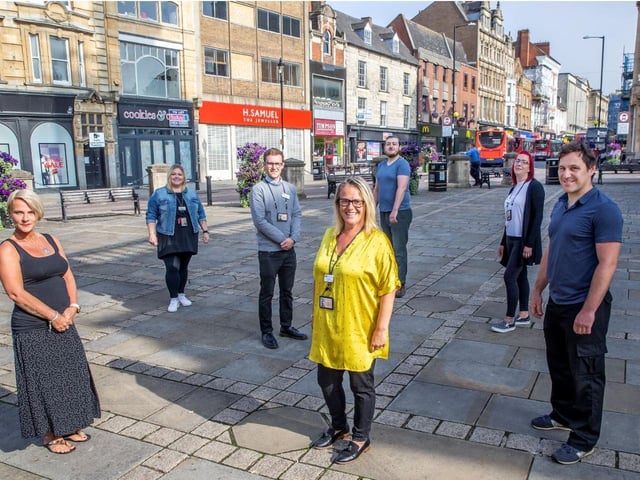 Northampton Borough Council Single Homelessness Team - Front row left to right: Amanda Wilson, Tara Scarth, Michael Bradshaw; Back row left to right: Sian Knight, Joe Middleton, Tom Eastman-Thoy, Michelle Mellor
The Single Homelessness Team moved all known rough sleepers off the streets into two hotels before helping them to move on successfully into settled housing.