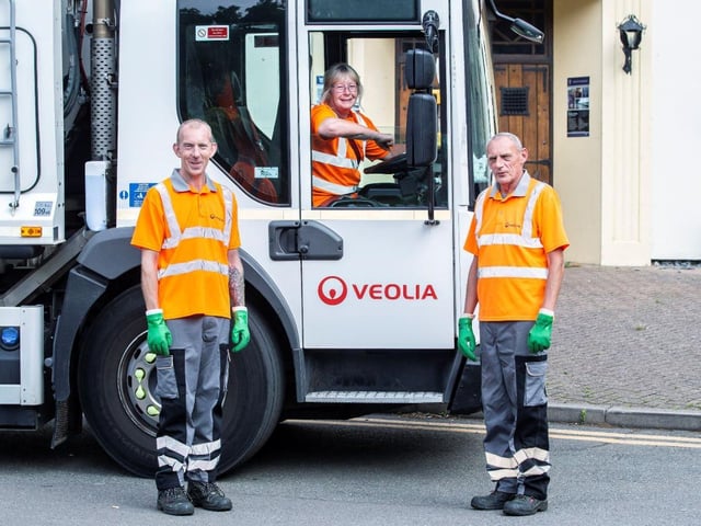 As key workers, Veolia employees worked hard to ensure essential services such as street cleansing and waste and recycling collections could continue throughout the lockdown. Teams from Veolia and Idverde have continued essential work across the borough, cutting grass, maintaining parks and open spaces and emptying litter and dog bins in parks.

Pictured are collection crew Colin Wilson, Anneliese Worrall, Ian Brown
