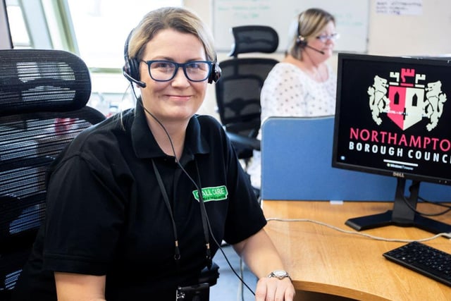 Northampton Borough Council Call Care team - Annabelle Purdie and Catherine Powell. Call Care have been contacting some of their more vulnerable customers during Covid to make sure they are being supported