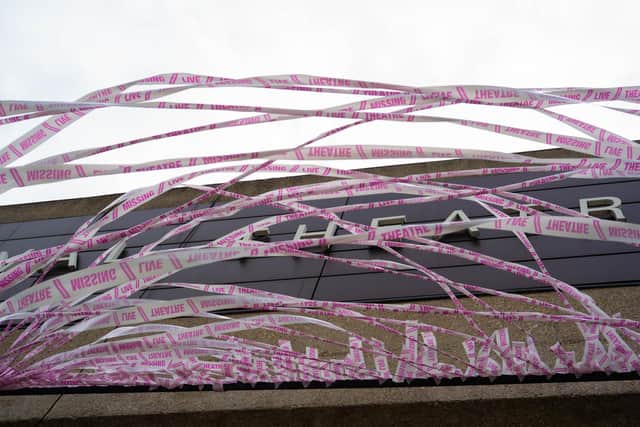 Chichester Festival Theatre takes part in Missing Live Theatre campaign. Photo Matt Humphrey