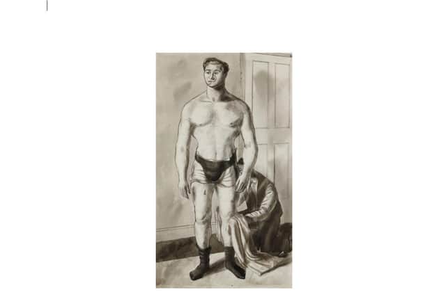 Sam Rabin and Gerald Ososki_c.1926_pen and wash on paper