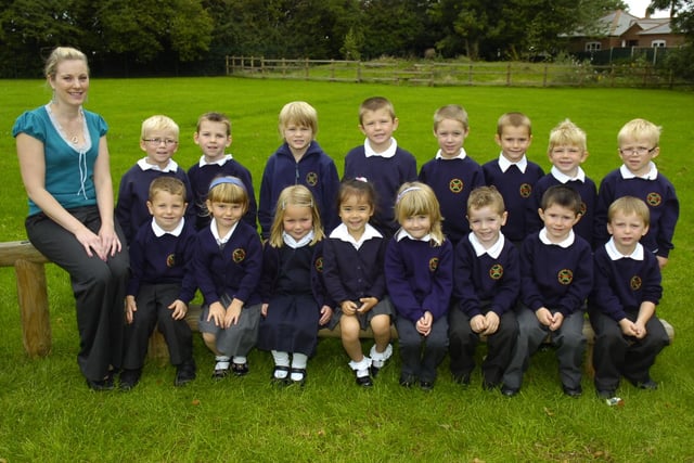 Pupils are pictured with class teacher Donna Cobb.
