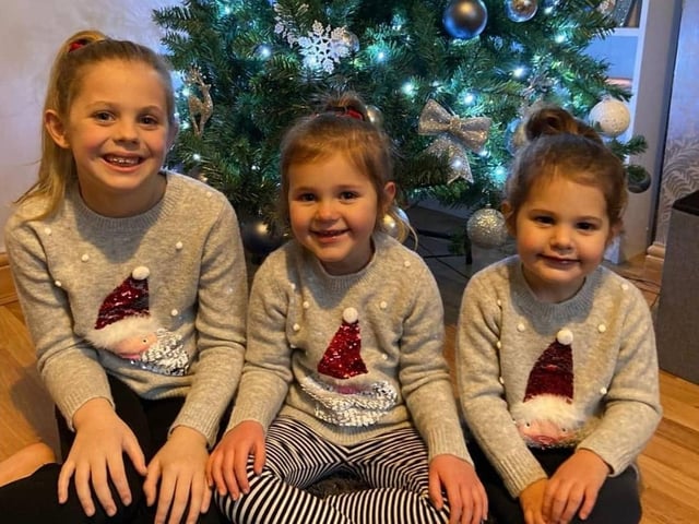 All sporting matching Santa jumpers! This image was sent in by Laura Sharp.