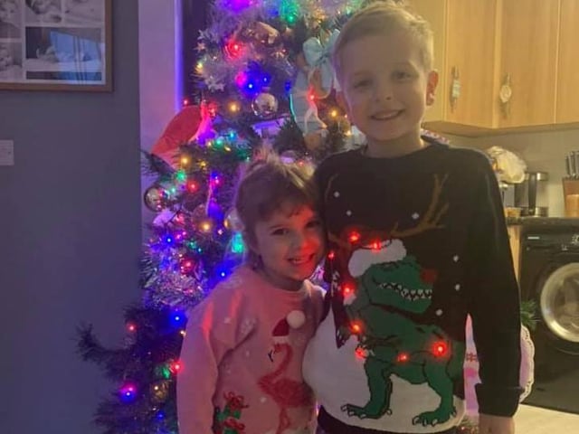 This adorable picture was sent in by Charr Peach Pirie.