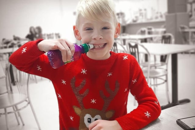 I hope you enjoyed that Fruit Shoot as much as we are enjoying your jumper! This image was sent in by Gemma Norris.