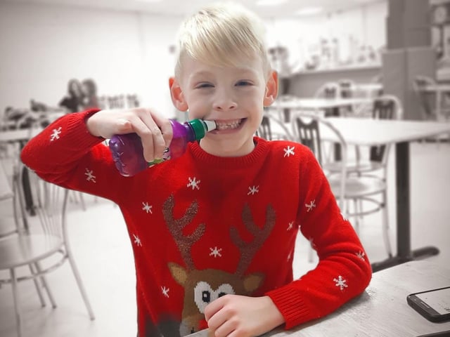 I hope you enjoyed that Fruit Shoot as much as we are enjoying your jumper! This image was sent in by Gemma Norris.