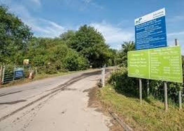 End in sight: The entrance to the Kirkby on Bain recycling centre
