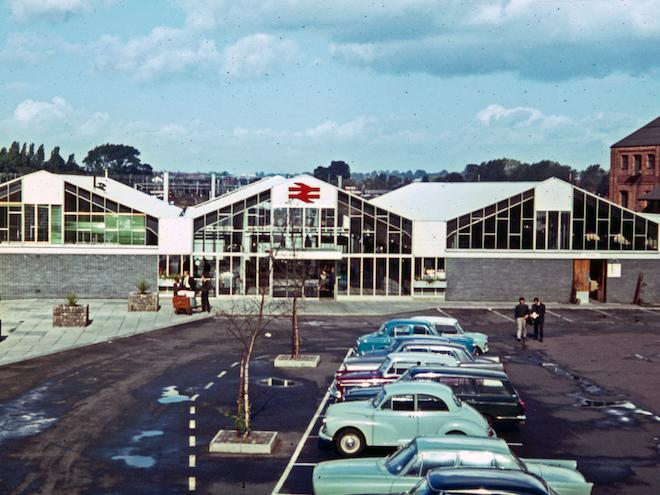 The rebuilt station in the 1960s