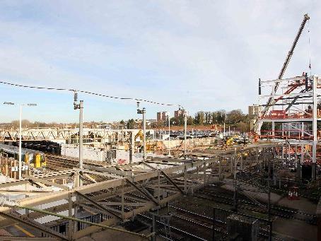 Work began on the current Northampton station building in 2013