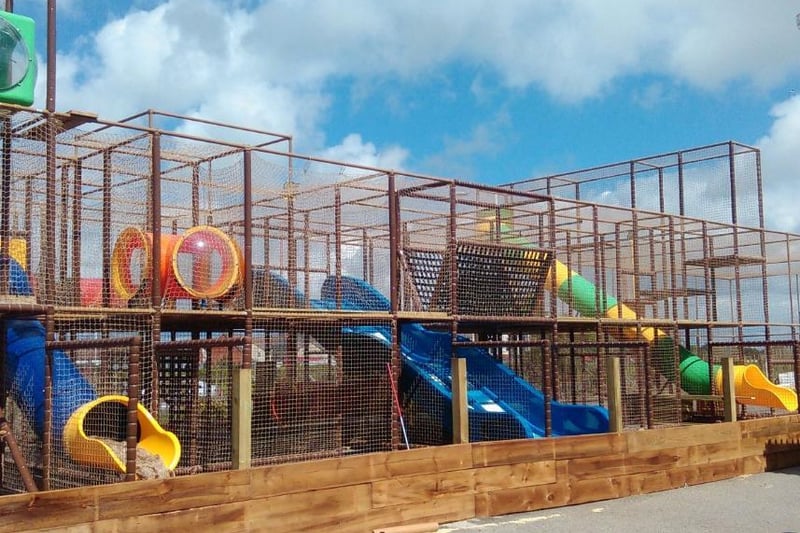 Sprawling climbing frames and an aqua park provide outdoor fun while there is also indoor soft play at this venue in Eastbourne, East Sussex.