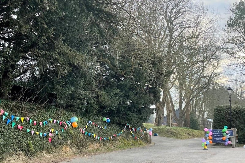 The strains of Pharrell Williams’ `Happy’ welcomed pupils back to Dorset House School in Bury, along with balloons and bunting all along the drive. Headmaster Matt Thomas had his dog, Amber, at his side as children came in.