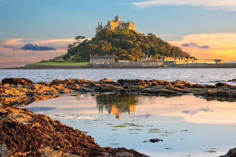 St Michael’s mount is a tidal island 500 metres from the mainland. The stunning island is home to a castle and gardens with beautiful Victorian terraces.
