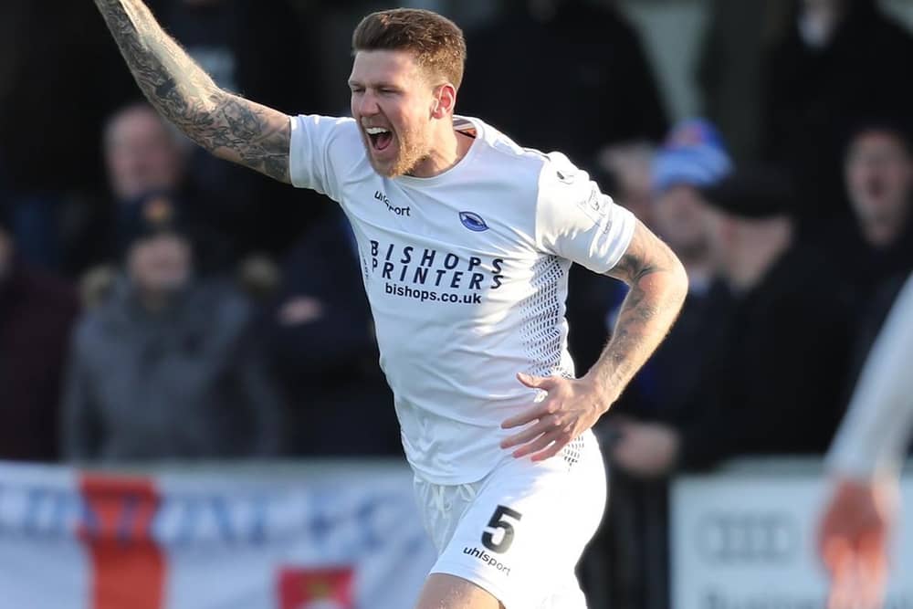 Dean Beckwith struck a late winner for the Hawks at Dorking / Picture: Dave Haines
