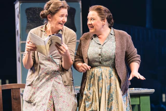 Clare Burt as Ada Harris and Claire Machin as Violet. Photo by Johan Persson.