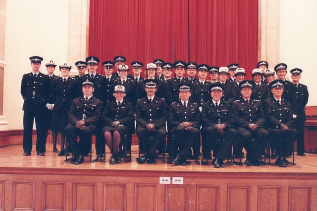 Richard Jeans sent in this picture of Eastbourne Police Specials taken in 1985 at Eastbourne Town Hall SUS-200505-103653001