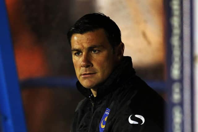 Richie Barker oversaw a disastrous three-and-a-half month spell at Pompey - but was a 'brilliant' assistant manager according to Ricky Holmes. Picture: Joe Pepler