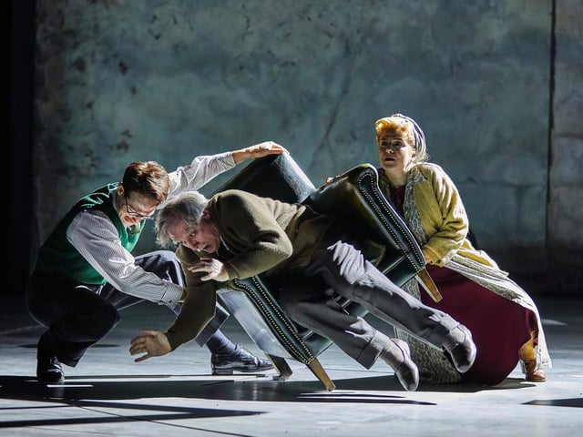 Andrew Rothney, David Fielder, Aisling Loftus in Small Island_credit Brinkhoff Moegenburg