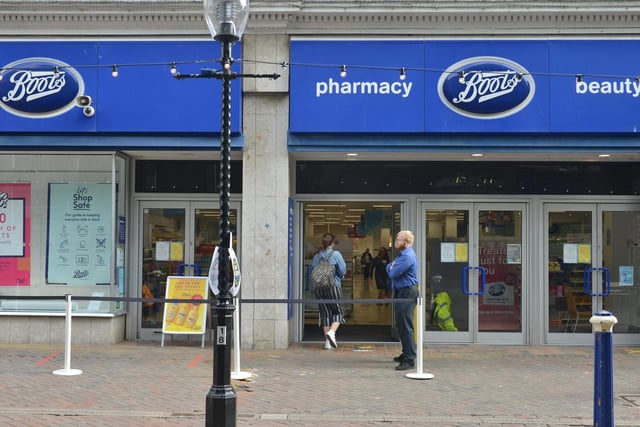Outside Boots in Terminus Road