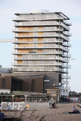 The Bayside Apartments on Worthing seafront are taking shape