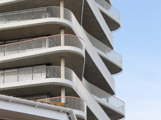 The Bayside Apartments on Worthing seafront are taking shape