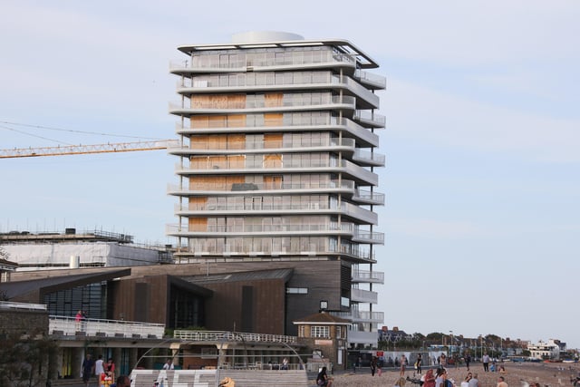 The Bayside Apartments on Worthing seafront are taking shape