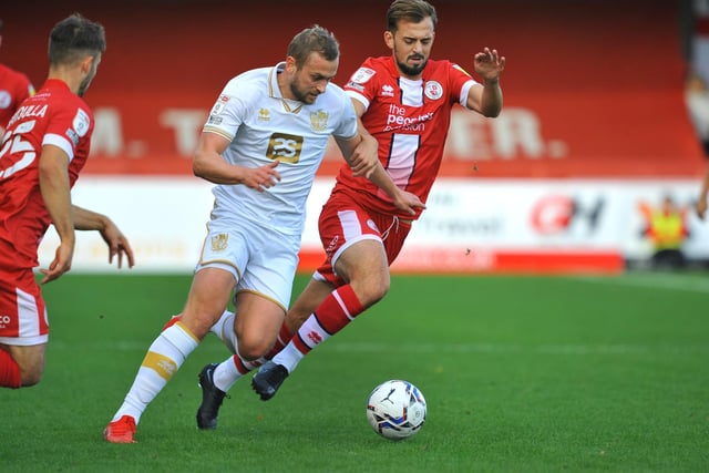 Match action and crowd shots from Crawley Town v Port Vale
