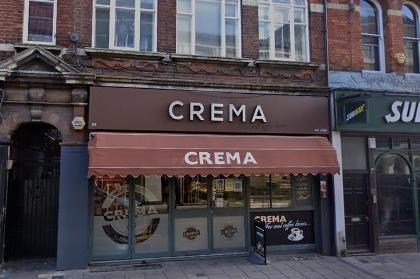 Situated in Bedford's High Street, Cafe Crema got rave reviews from our readers, with one saying "it has been amazing for years. Great on all levels, service, atmosphere and amazing crepes, coffee and paninis"
