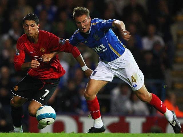 Matt Taylor defeated Jimmy Dickinson in the last 16 of the 'who's your favourite Pompey defender?' tournament / Picture: Getty