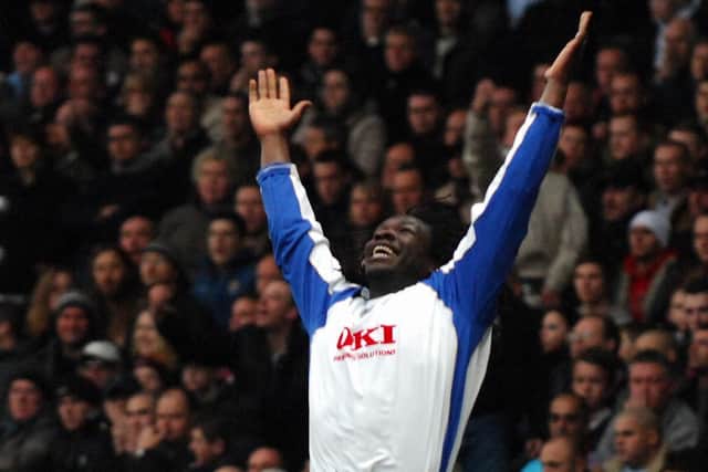 Linvoy celebrates on his way to a double at West Ham in 2006 / Picture: Steve Reid