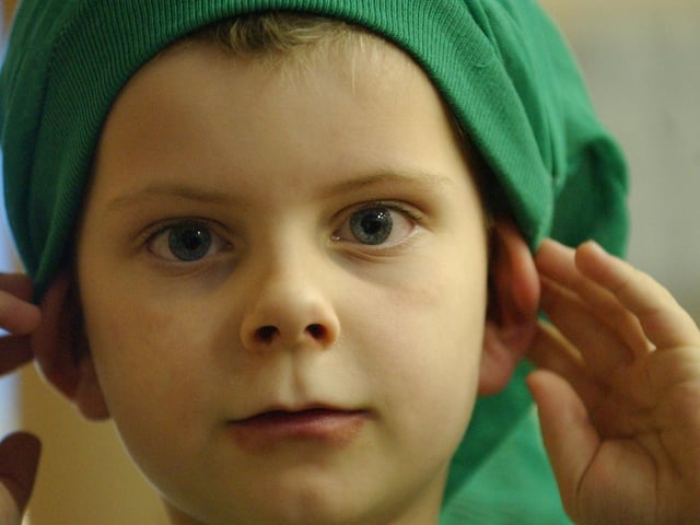 Sacred Heart primary pupils in Bretton, perform their christmas nativity for parents.