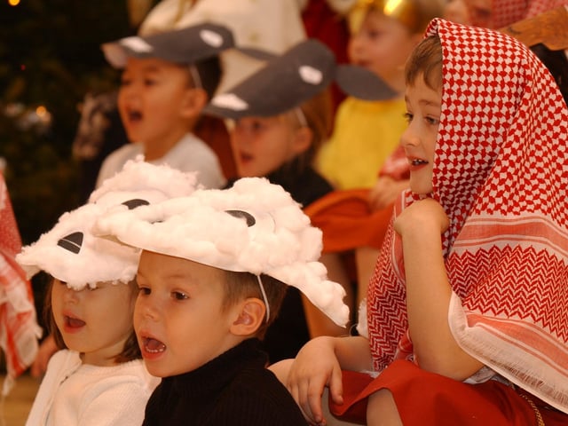Pupils at Heritage Park Primary School (Park Farm) perform their Nativity Play.