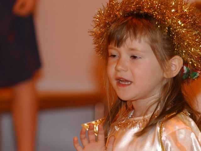 Pupils at Heritage Park Primary School (Park Farm) perform their Nativity Play.