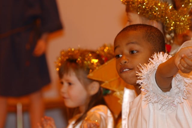 Pupils at Heritage Park Primary School (Park Farm) perform their Nativity Play.