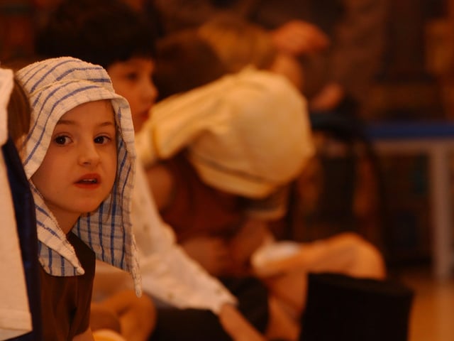 Pupils at Heritage Park Primary School (Park Farm) perform their Nativity Play.