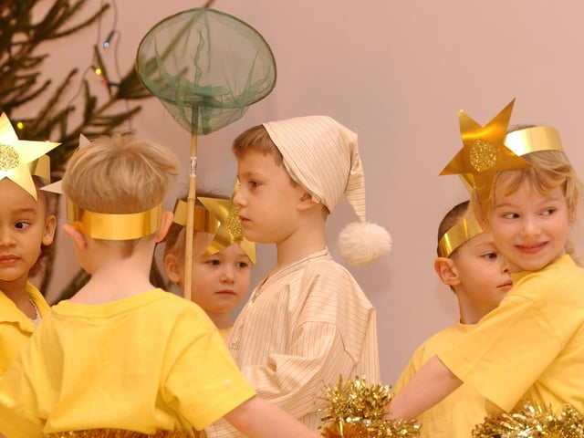 Pupils at Heritage Park Primary School (Park Farm) perform their Nativity Play.
