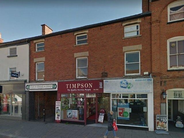 The Crown and Woolpack in Southgate, Sleaford. Now shops. EMN-220120-121132001