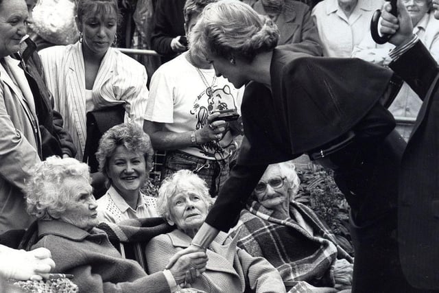 Princess Diana visited St Catherine's Hospice in 1988 - do you recognise anyone in this picture?