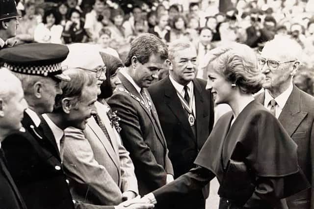 Princess Diana visited Crawley in 1988