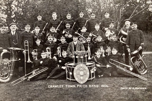 Crawley Town Prize Band in 1906