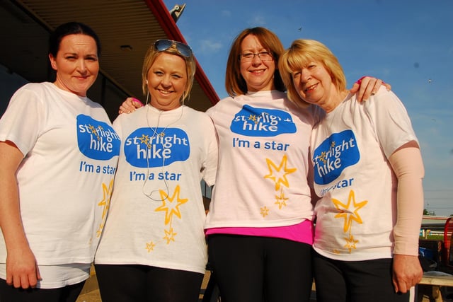 Taking part in the Sue Ryder Starlight Hike 2013 were Kerry Bowles, Karen Andrews, Lisa Moore and Nina Todd ENGEMN00120130526213459