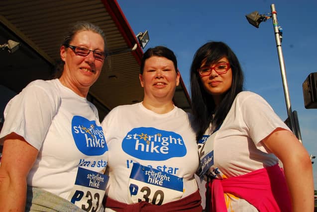 Sue Ryder Starlight Hike 2013 walkers Alana smith, Michelle Cameron-Webb and Nadia Lorenzini ENGEMN00120130526213510