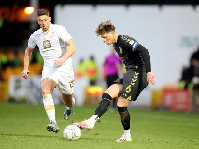 His second superb outing of the week having also shone during Tuesday's win over Newport. Dominated proceedings against Vale's attack and was the lynchpin of another obdurate defensive rearguard... 8 CHRON STAR MAN