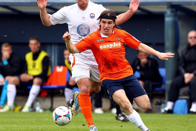 The midfielder converted a penalty as Luton lost 2-1 to Swindon in the Capital One Cup, then netting in the 2-2 draw at Accrington in League Two. Bagged the FA Cup winner as Bury were knocked out at Kenilworth Road as well.