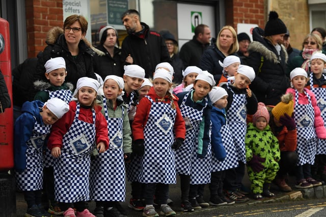 Action from the Olney Pancake Day Race 2022. Photos: Jane Russell