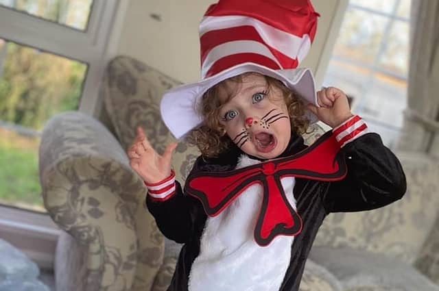 Grace Kelly, 4, as the Cat in the Hat