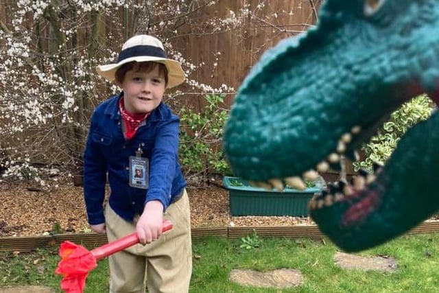 James as Dr Grant from Jurassic Park