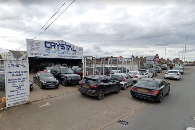 Crystal Motor Company Ltd in Rothersthorpe Road has a 4.4 out of five star rating from 312 Google reviews. The site closes at 6pm and can be contacted on 01604 708881. A reviewer said: "Buying a car from them was a pleasure."